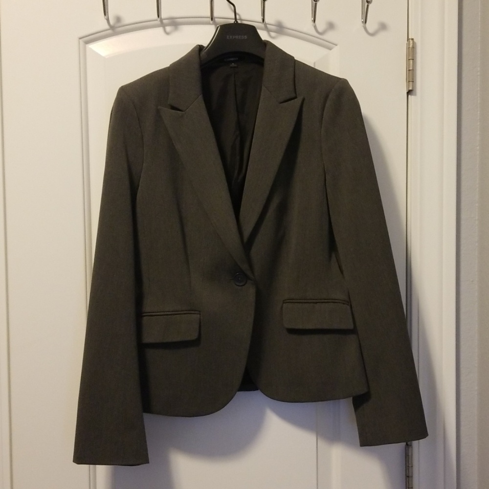 Express Charcoal Blazer
